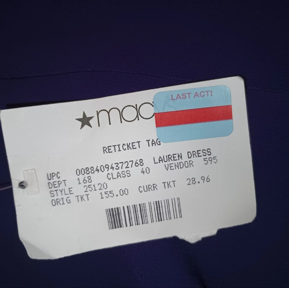 Ralph Lauren Vibrant Purple Dress 4 - Picture 10 of 11